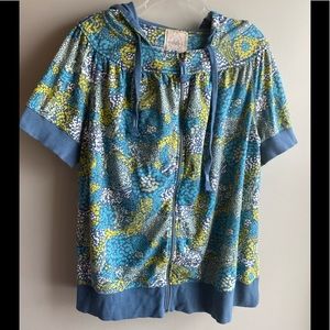 Merona /Hooded Short Sleeve Sweatshirt Jacket - 4X